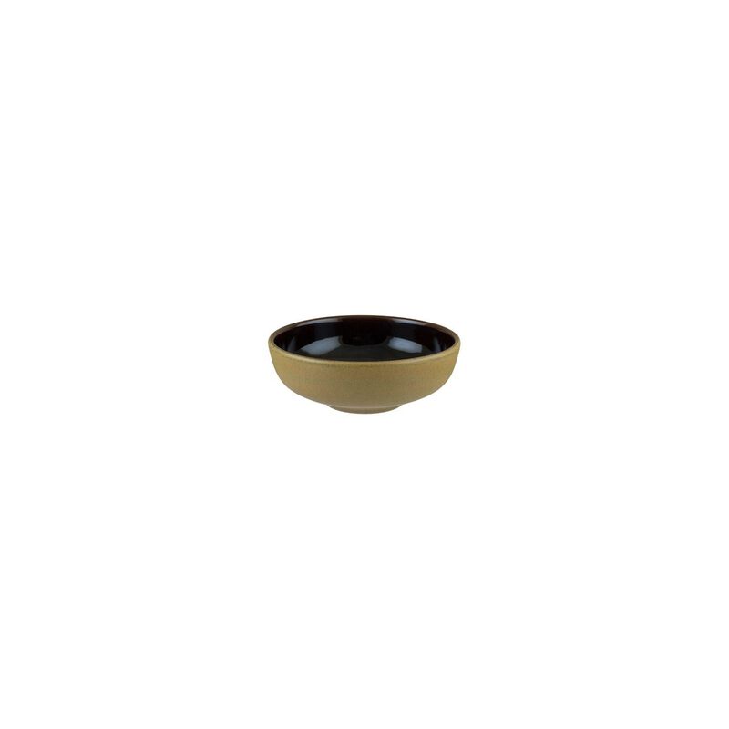 Sphere Earth dia.5.5" h:2" 15 oz. Round Brown Porcelain Bowl (Set of 4)