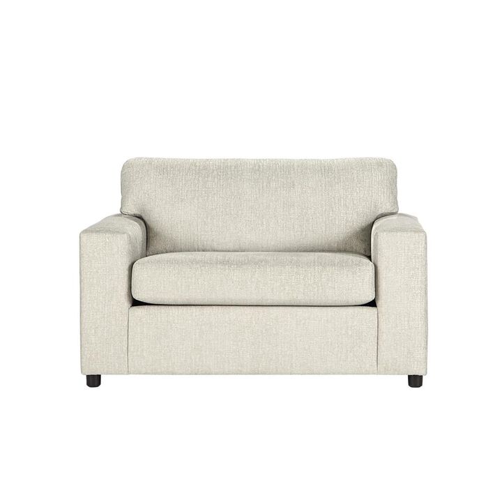 New Classic Furniture Kylo Natural Polyester Fabric Oversized Chair and a Half