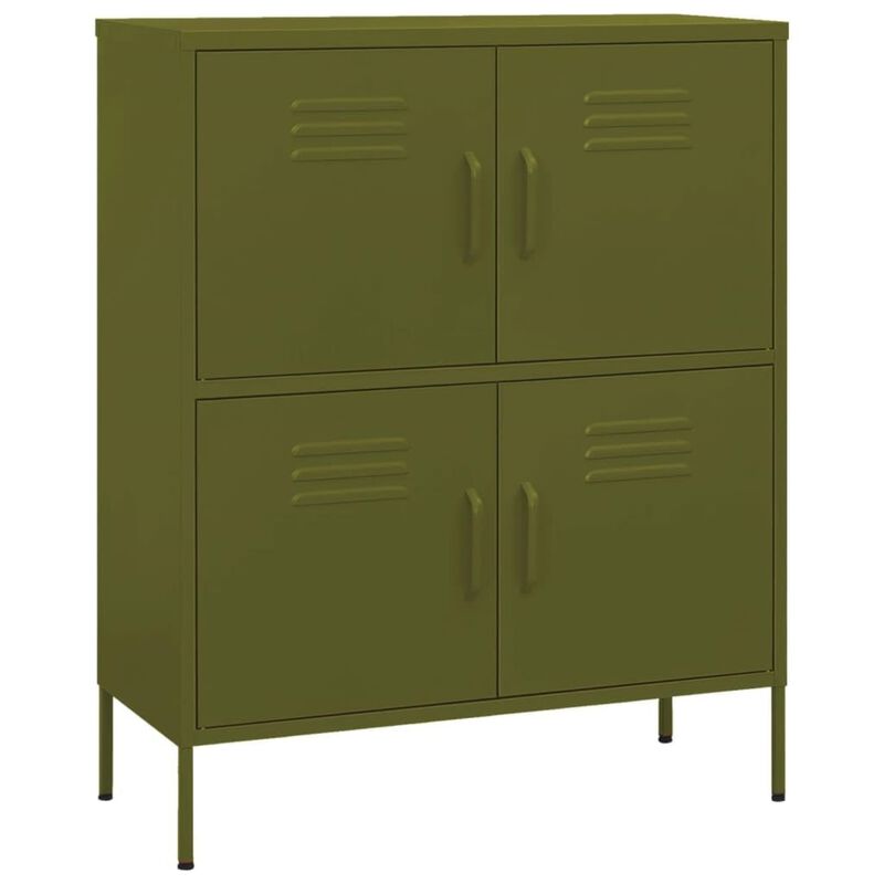 vidaXL Storage Cabinet 31.5"x13.8"x40" Steel