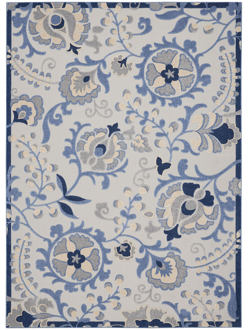 Aloha ALH17 Blue/Gray 6' x 9' Rug