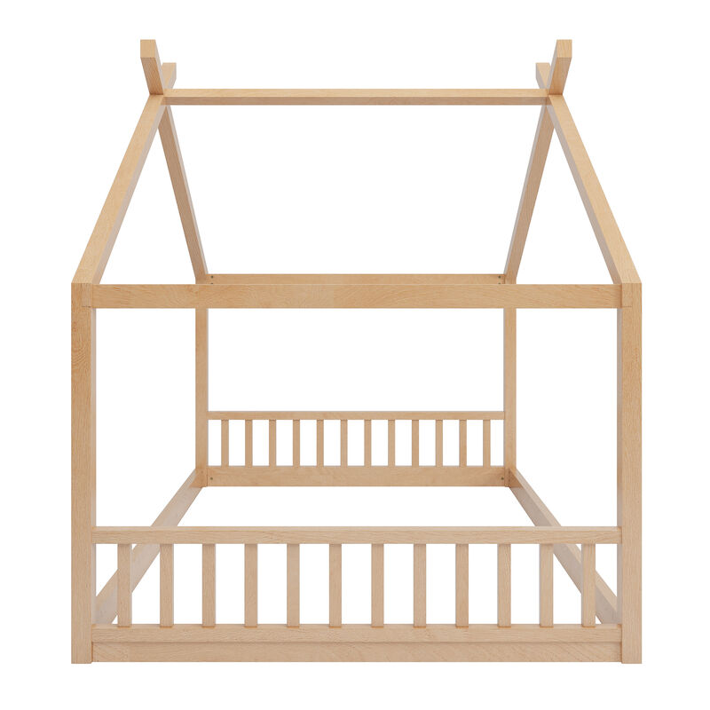 Merax Montessori Style House Floor Bed