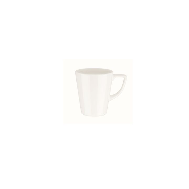 Banquet dia.3.5" h:4" 10 oz. Round Warm White Porcelain Mug (Set of 4)