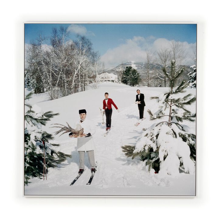 Skiing Waiters by Slim Aarons