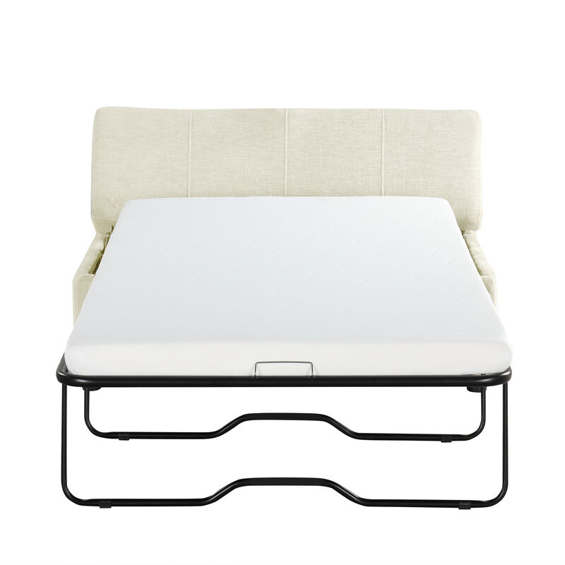 Merax Folding Ottoman Sleeper Sofa Futon with Mattress