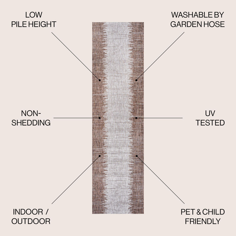 Tavira Modern Strie Indoor/Outdoor Area Rug