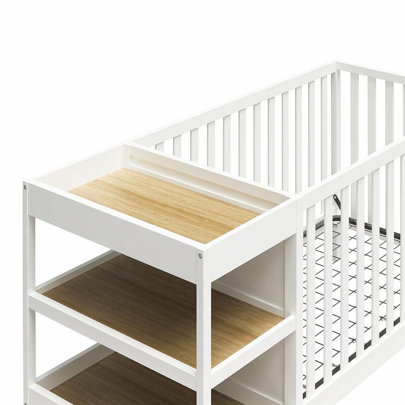Baby Relax Ema 3-in-1 Convertible Crib & Changer Combo