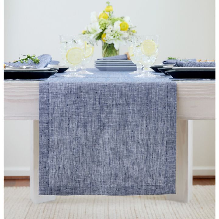 Solino Home 100% Pure Linen Table Runner | Athena for Thanksgiving, Christmas