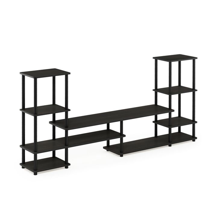 Furinno Furinno Turn-N-Tube Grand Entertainment Center, Espresso/Black 14146EX/BK