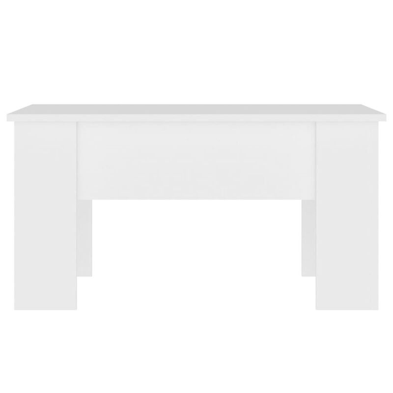 vidaXL Coffee Table White 31.1"x19.3"x16.1" Engineered Wood