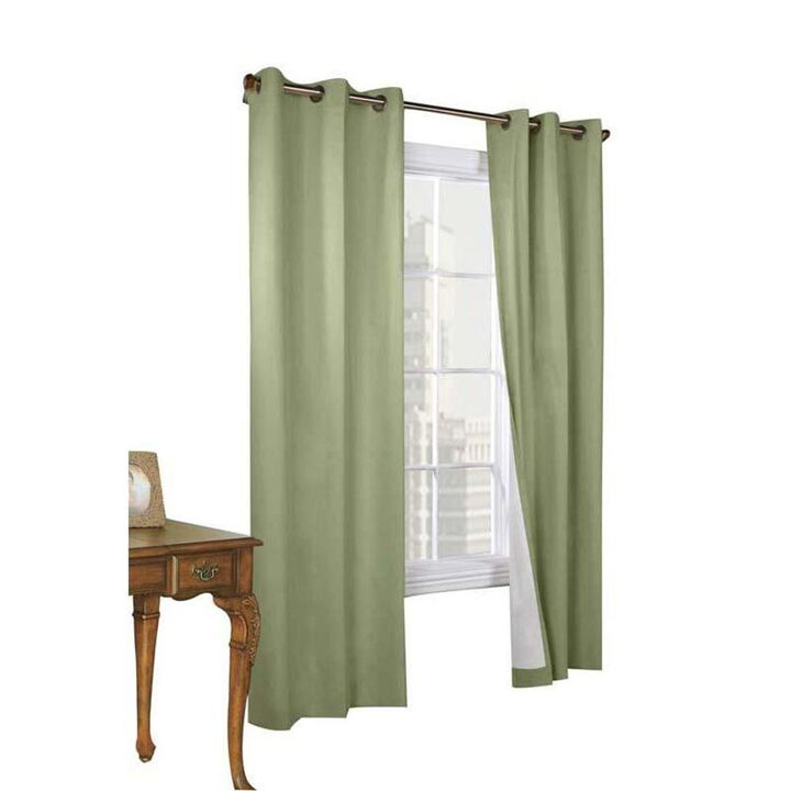 Commonwealth Thermalogic Weather Cotton Fabric Grommet Top Panel Pair - 80x84" - Natural