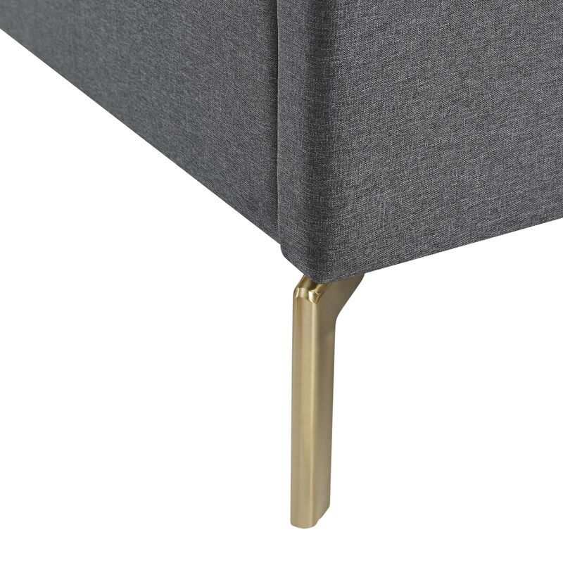 Inspired Home Ames Velvet Platform Bed