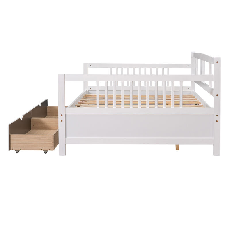 Merax Daybed Wood Bed with 2 Drawers