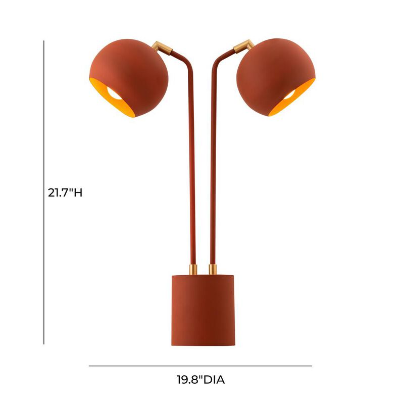 Belen Kox Terracotta Glow Table Lamp, Belen Kox