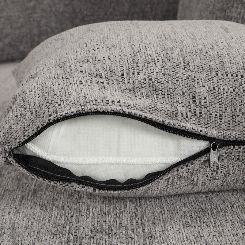 Merax U-shaped Sectional Sofa Pull Out Sofa Bed with 2 USB Ports