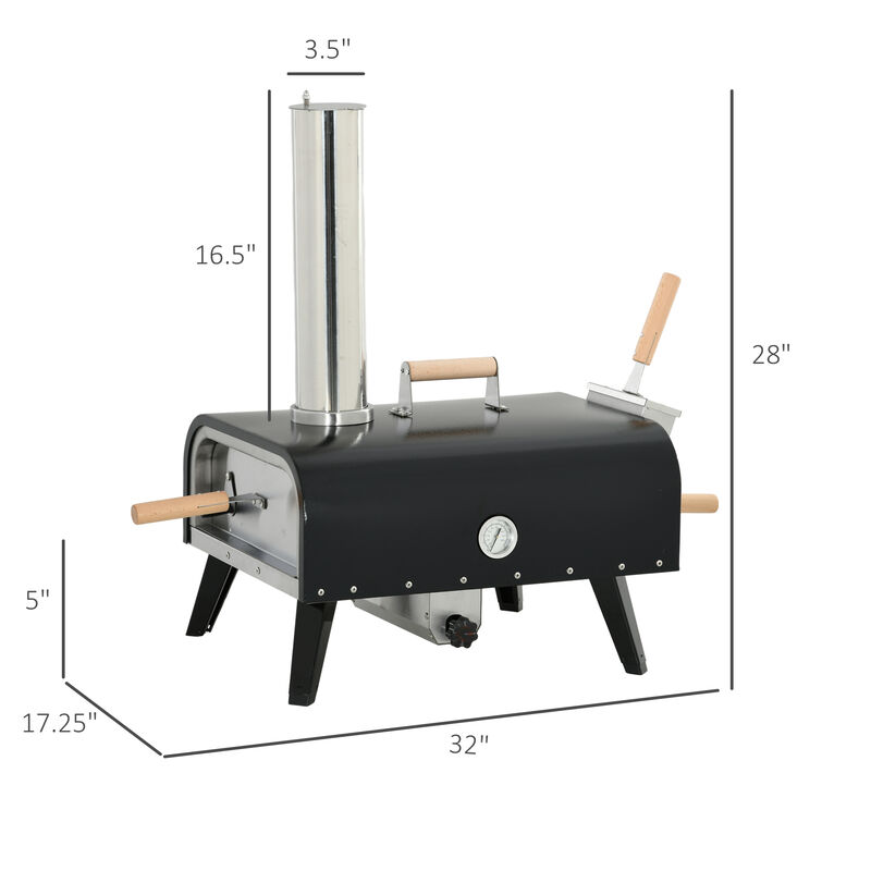 Streamdale Lightning-Fast Portable Pizza Oven with Rotating Stone