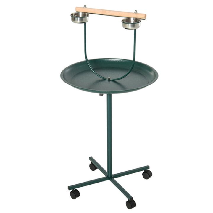 Bird Perch Stand, Adjustable Stand for Bird Cage or Outdoor Garden