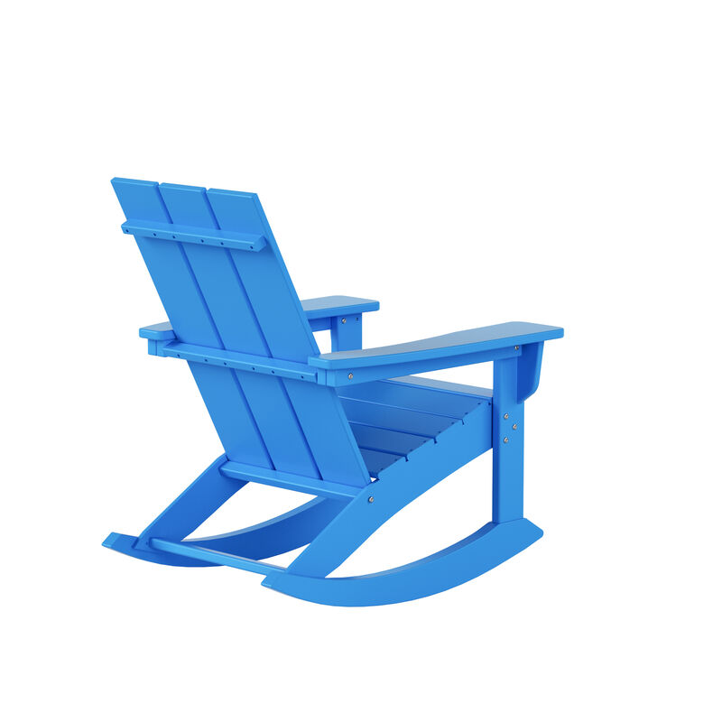 WestinTrends Modern Adirondack Outdoor Rocking Chair