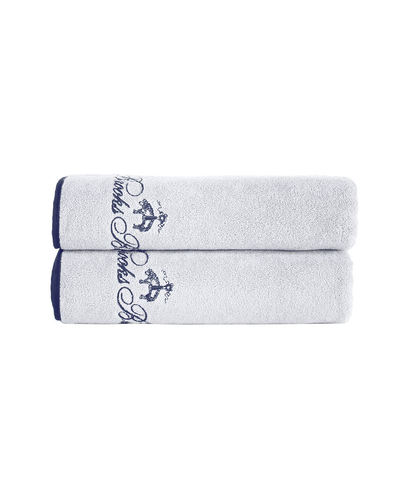 Brooks Brothers Contrast Frame 2 pcs Bath Towels