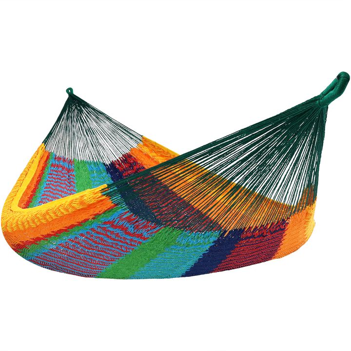 Sunnydaze 2-Person Cotton and Nylon Woven Fabric Hammock