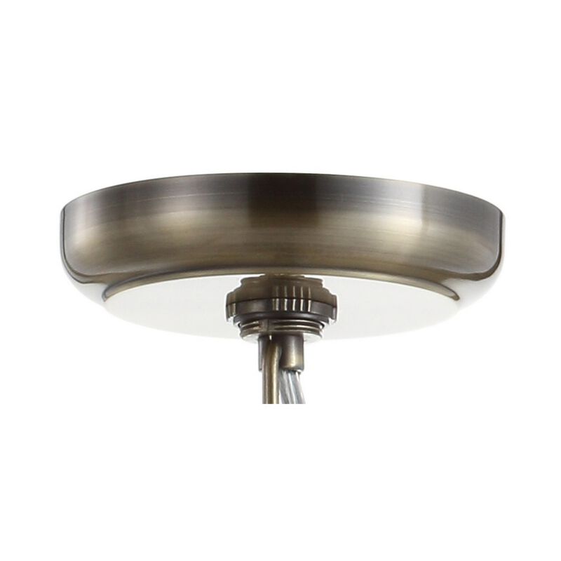 Regina Crystal/Metal Empire LED Pendant
