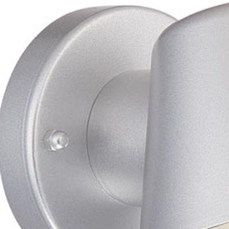 Hivvago Brushed Silver LED Short Cone Wall Light