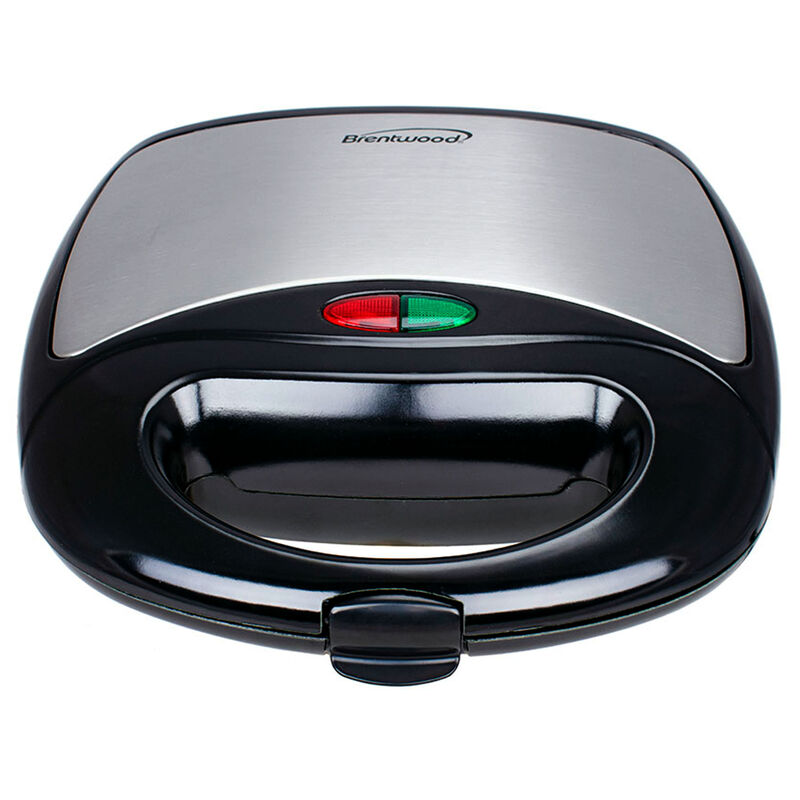 Brentwood Non Stick Dual Sandwich Maker in Black and Silver