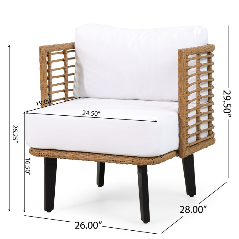 Merax PE Rattan Outdoor Club Chair