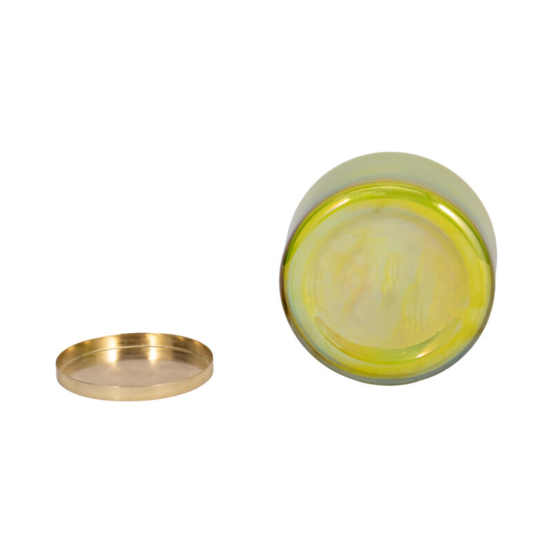 5" Green Verbena Luster Candle