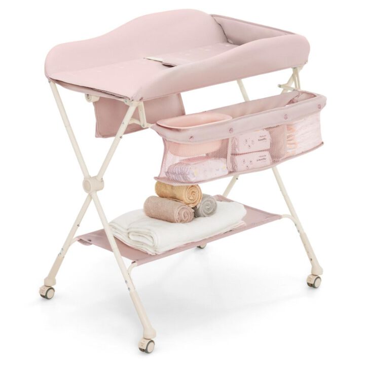 Hivvago Baby Diaper Changing Table with Water Basin Wheel