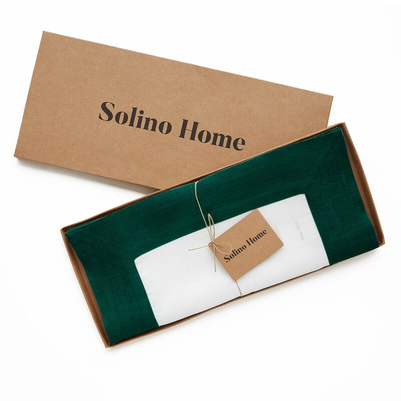 Solino Home 100% Pure Linen Table Runner | Contempo