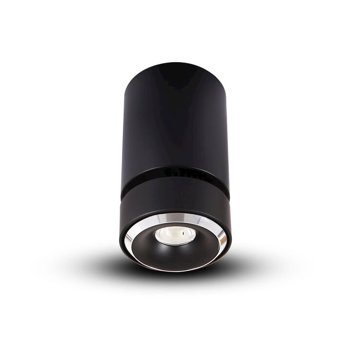 VONN Lighting LED Surface Mounted Adjustable Downlight, Stock Item Beam Angle 36, Black