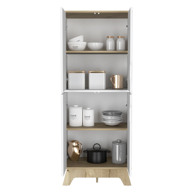 Double Kitchen Pantry Walla, Kitchen, Light Oak / White
