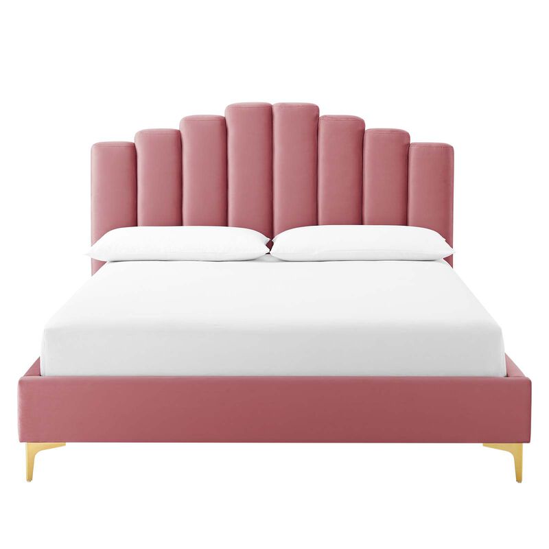 Modway - Olivia Queen Performance Velvet Platform Bed