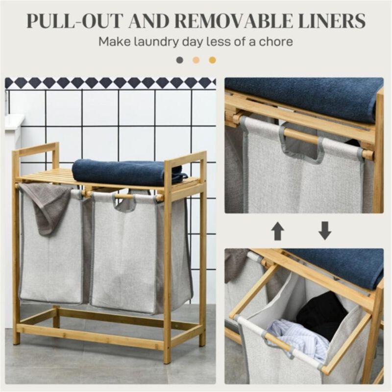 Storage Rack with Laundry Baskets – Multi-Tier Organizer for Clothes & Home Essentials