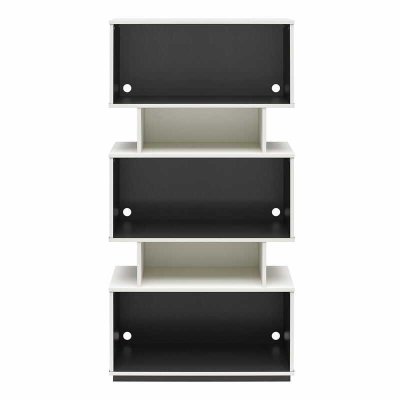 Shadow Gaming & Collectable Display Storage Bookcase, White and Matte Black