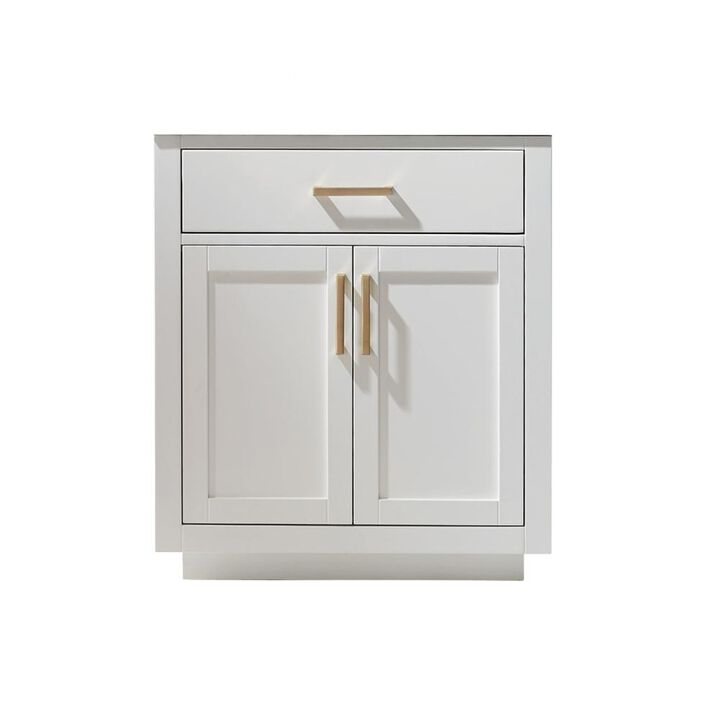 Altair 30 Single Bathroom Vanity Cabinet Only in White without Countertop and Mirror