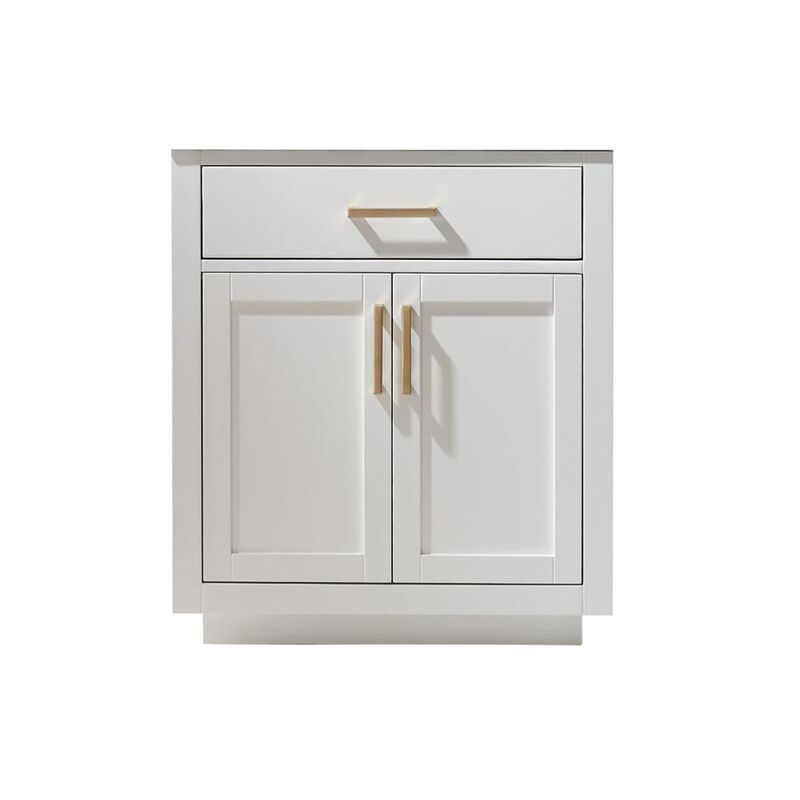 Altair 30 Single Bathroom Vanity Cabinet Only in White without Countertop and Mirror