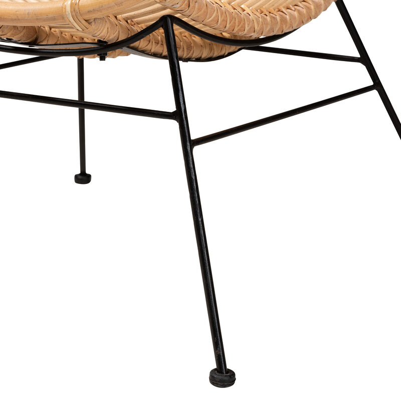 Bali & Pari Colorado Natural Rattan Modern Accent Chair