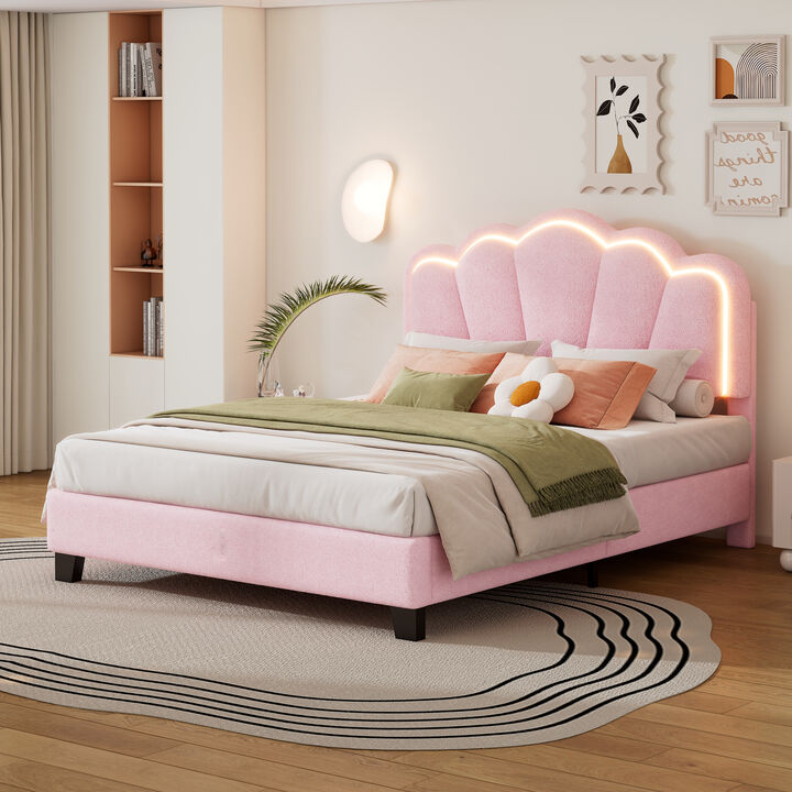 Merax Platform Bed with LED Light