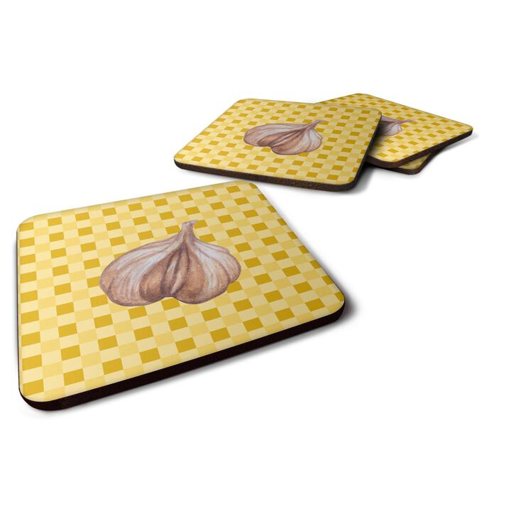 Caroline's Treasures Garlic on Basketweave Decorative coasters, 3.5, Multicolor