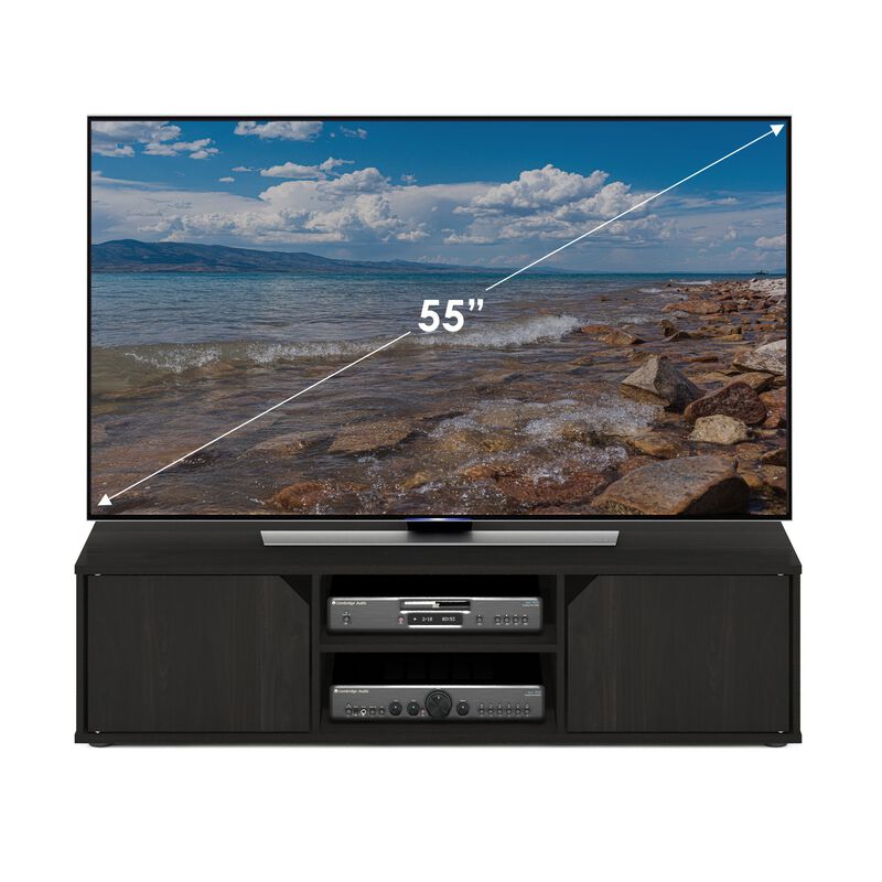 Furinno Furinno Classic TV Stand for TV up to 55 Inch, Espresso