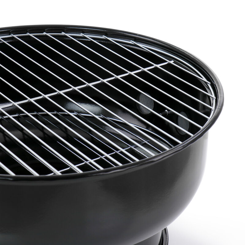 Gibson Home Fireblue Portable 14 Inch BBQ Grill in Blue