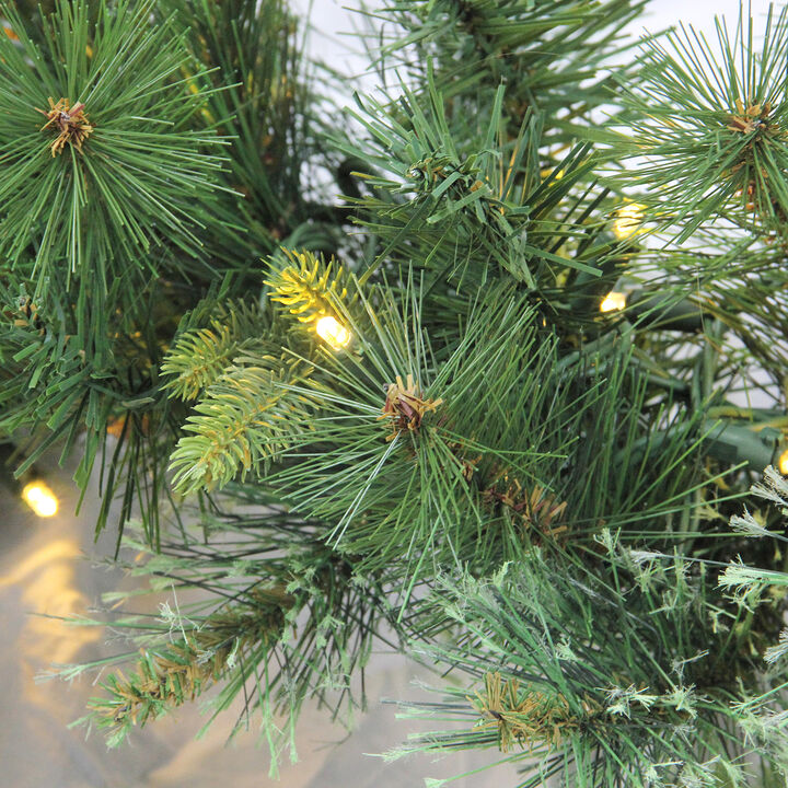 50' x 14" LED Lighted Ashcroft Cashmere Pine Commercial Christmas Garland - Clear Lights