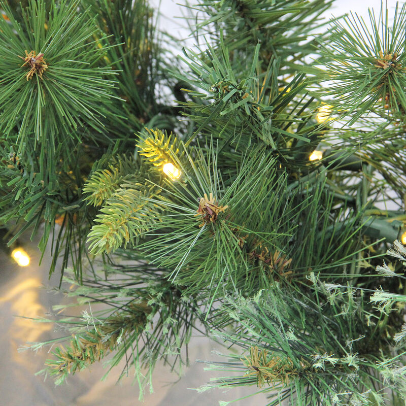 50' x 14" LED Lighted Ashcroft Cashmere Pine Commercial Christmas Garland - Clear Lights