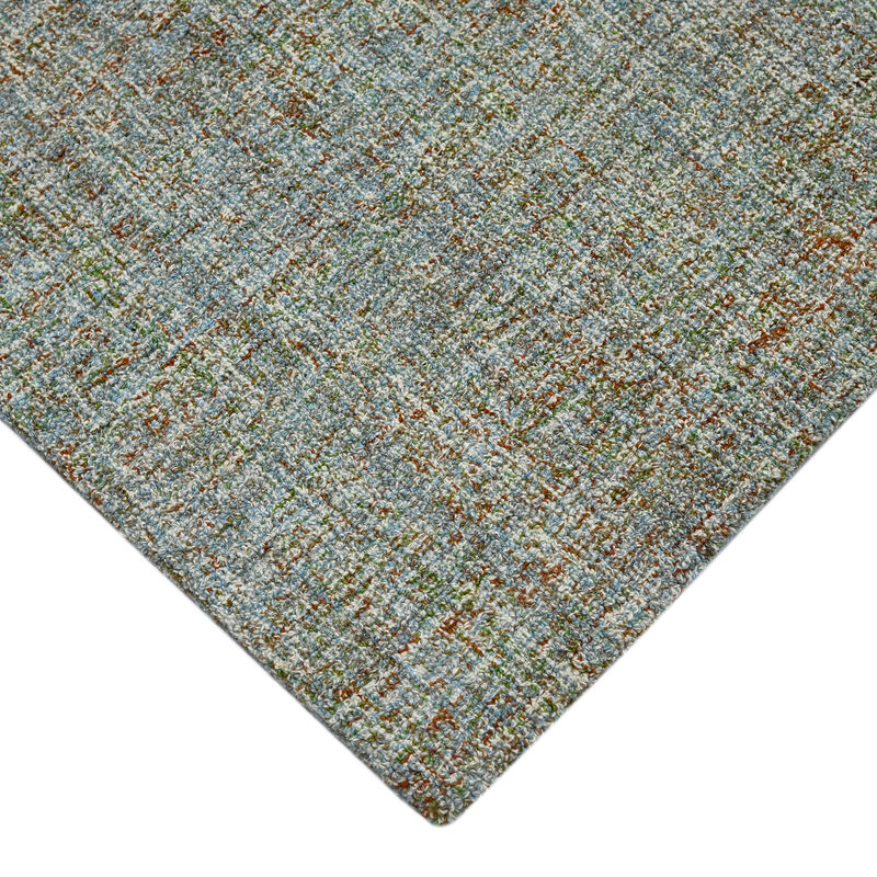 Laurel Farmhouse Plaid Hand-Tufted Blue Spruce Area Rug, 7'6" X 9'6"