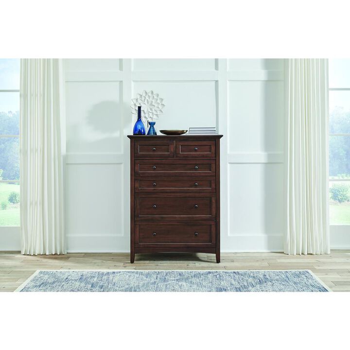 Belen Kox Cherry Brown 6-Drawer Chest, Belen Kox