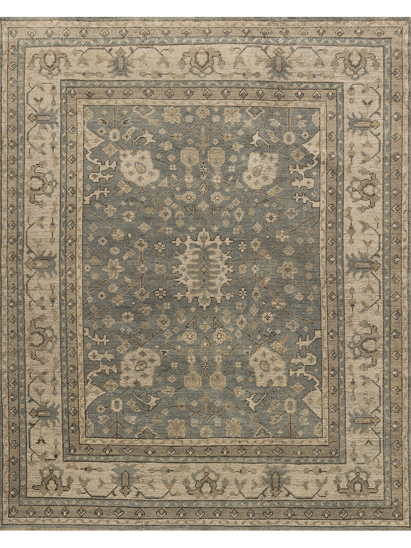 Heirloom HQ05 Aqua/Stone 10' x 14' Rug