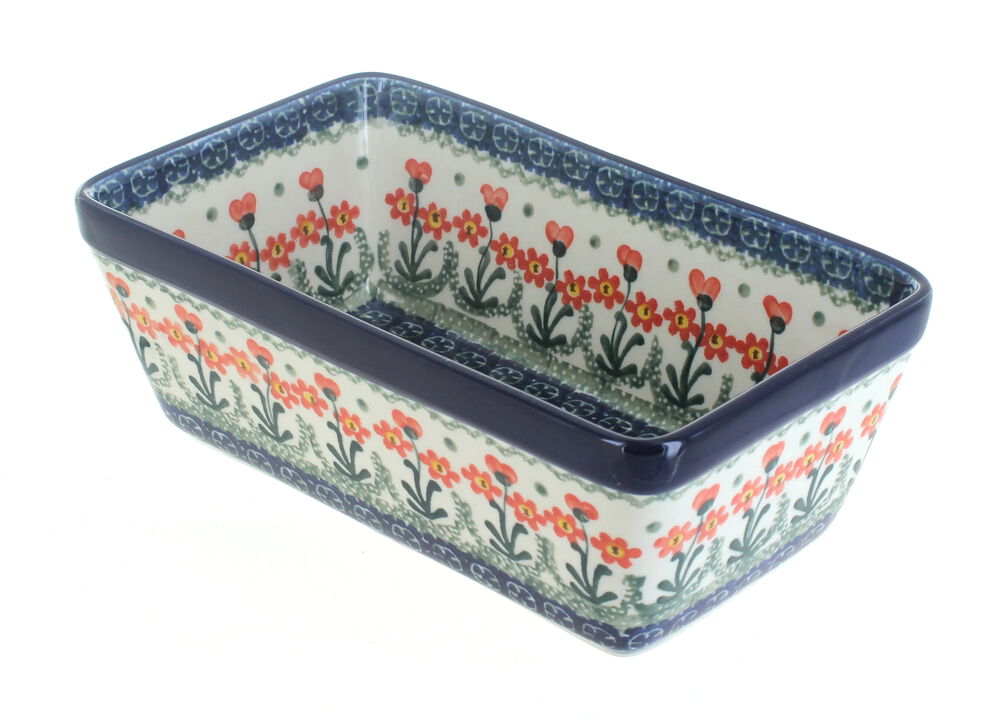 Blue Rose Polish Pottery Eliza Loaf Baker