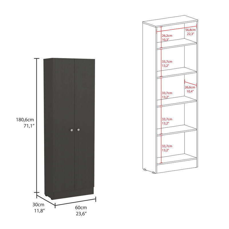 Storage Cabinet Pipestone, Kitchen, Black