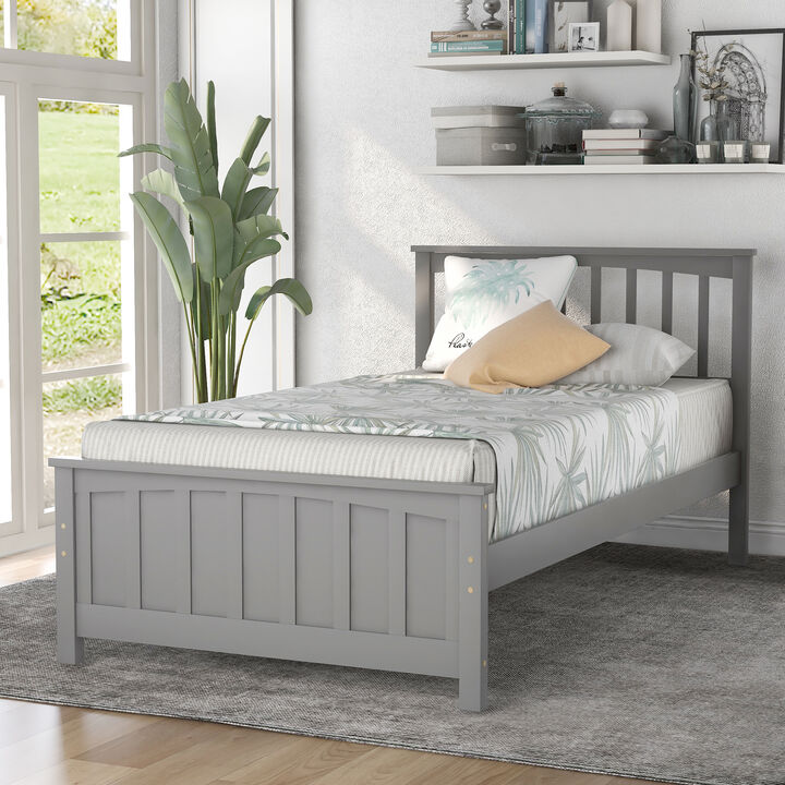 Merax Twin Size Platform Bed
